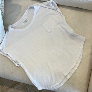 Marled White T-Shirt